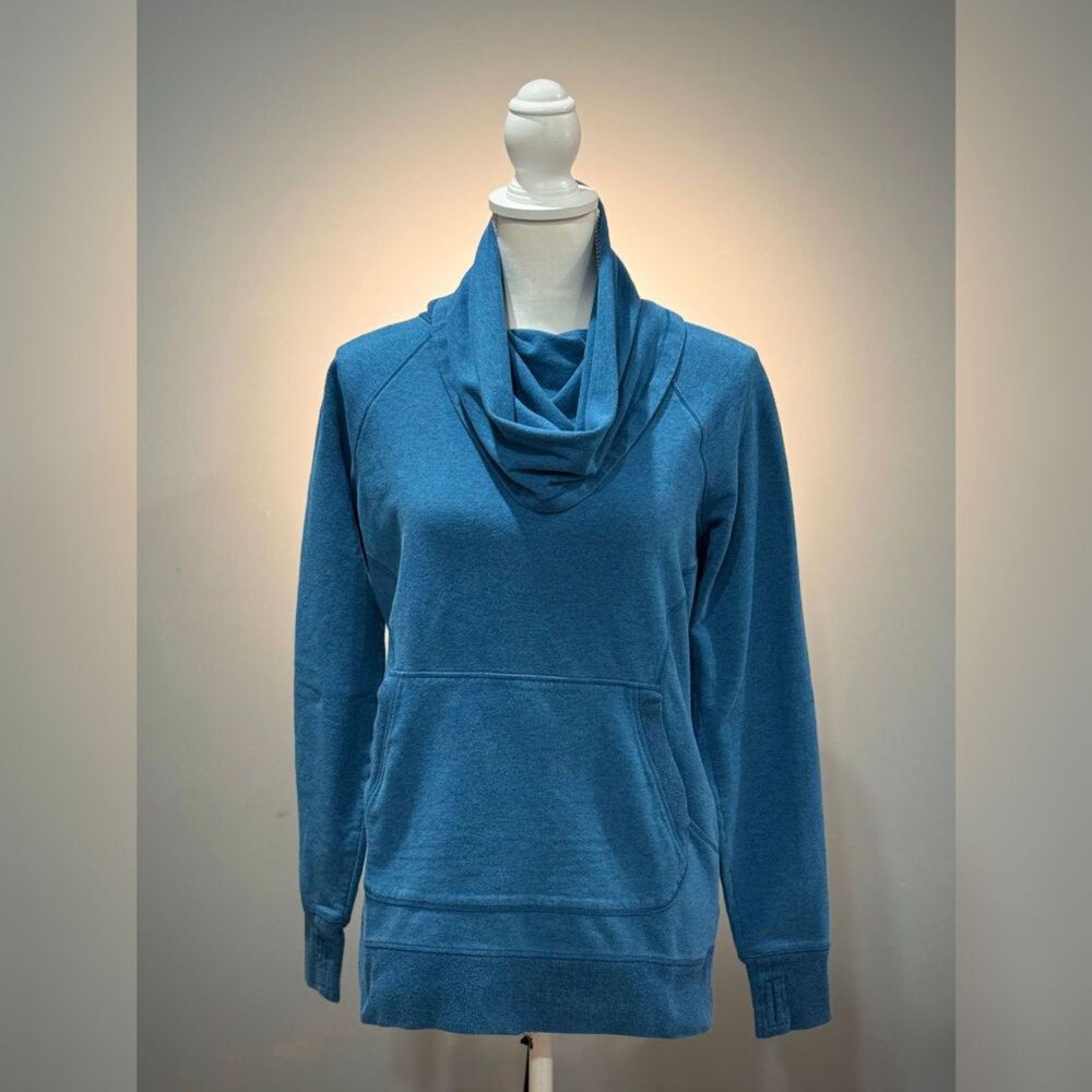 Blue L.L. Bean Funnel Neck Sweatshirt Size S EUC